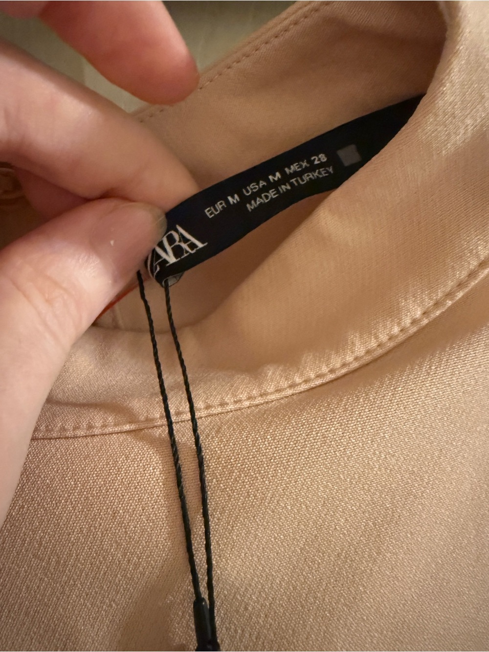 Zara Blush Pink Ruffle-Cuff Cropped Top - Picture 5 of 6